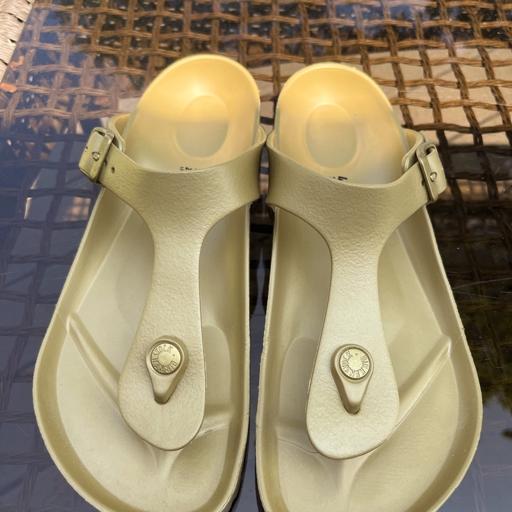 Gold EVA Giza Birkenstock Summer Sandals